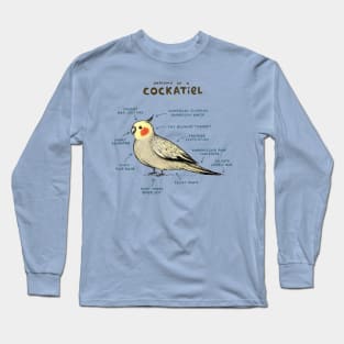 Anatomy of a Cockatiel Long Sleeve T-Shirt